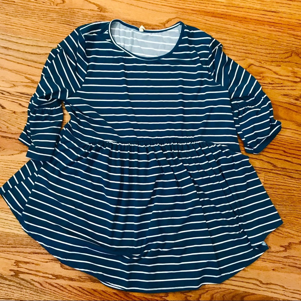 PinkBlush Dark Teal Tunic